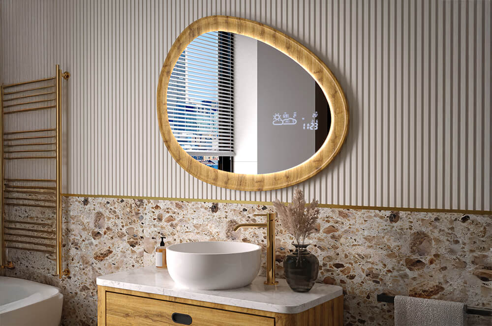 Customised framed mirror