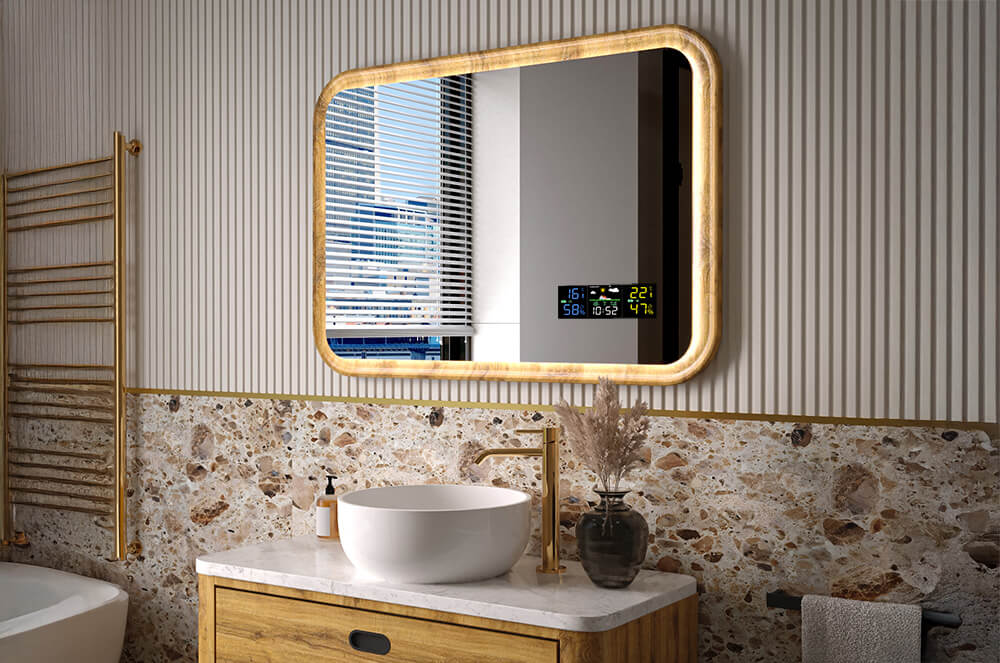 Customised framed mirror