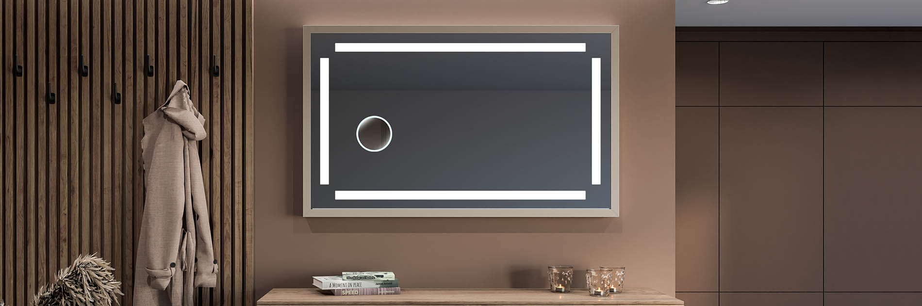 The magnification of the mirror