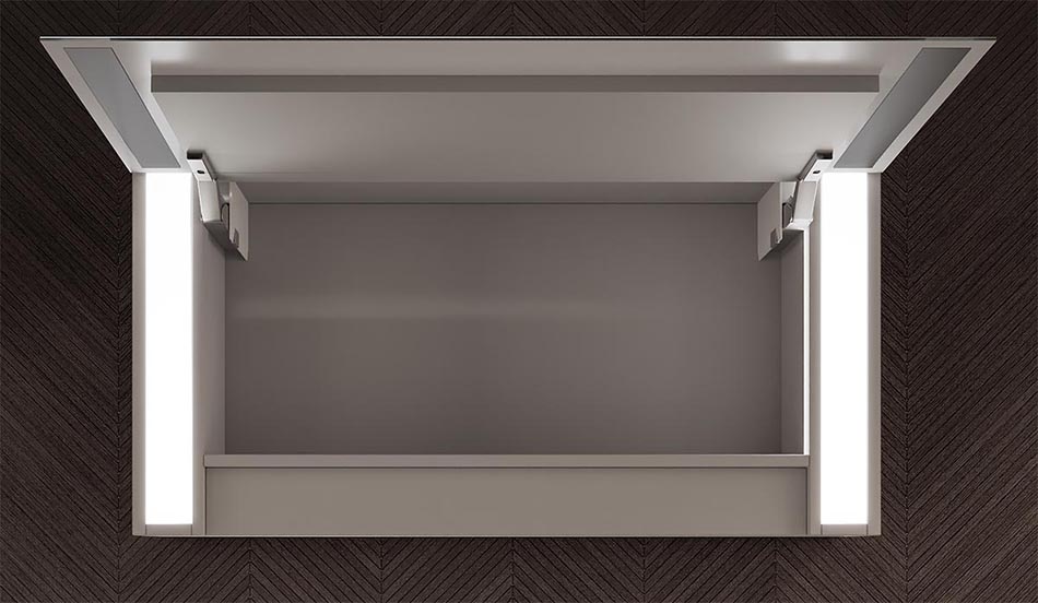 Openable cabinet front