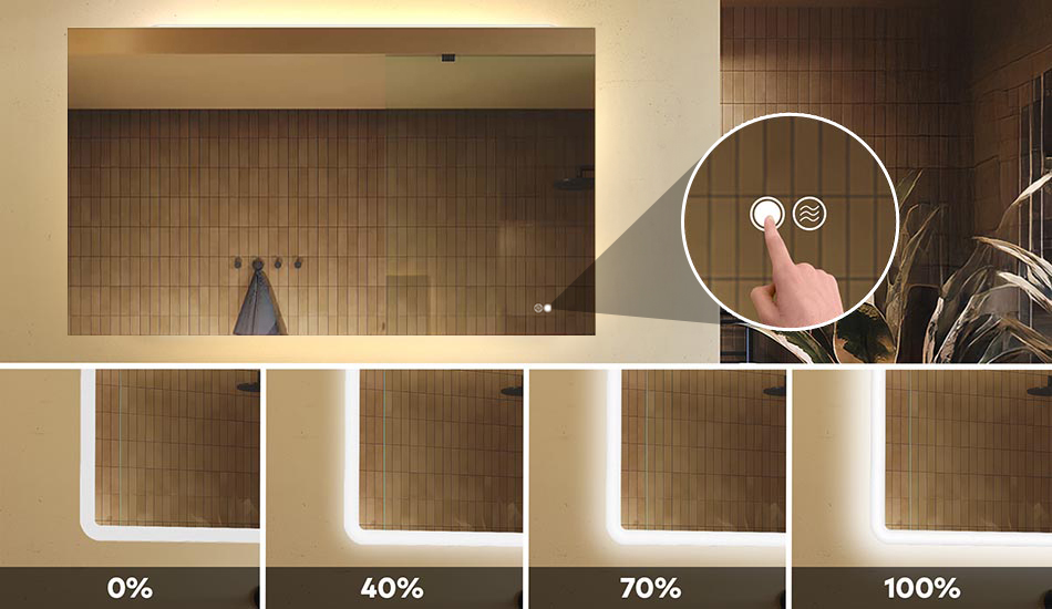 Adjust the Light Intensity of Your Bathroom Mirror!