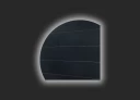Quarter-circle mirror