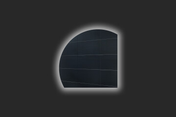 Quarter-circle mirror