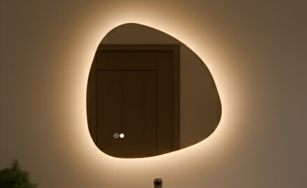Irregular mirrors with a decorative cover