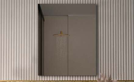 Rectangular mirrors without lighting