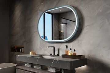 LED mirrors in an MDF frame