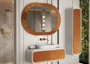 Mirrors in a metal frame