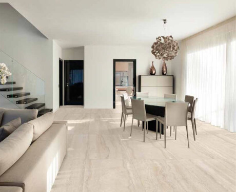 Tíleanna urláir bhéasacha neamhlonracha 60x120 cm A4H1063 Memento Travertino Ambra Mat