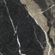 Tíleanna urláir poircealláin glónraithe 60x120, dubh le féitheanna óir, bailchríoch snasta, ceartaithe, A4H109 Pierre Black #10