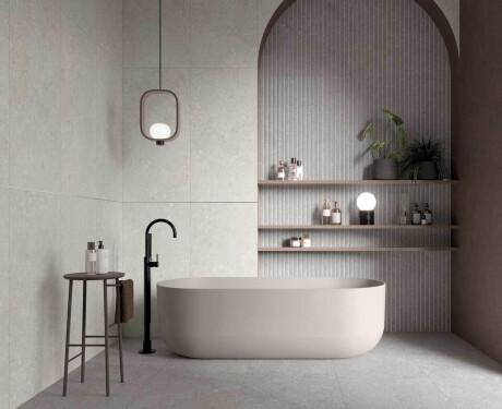 Tíleanna balla 60x120 cm béas neamhlonrach A4H1100 Shellstone Beige Rigat-One