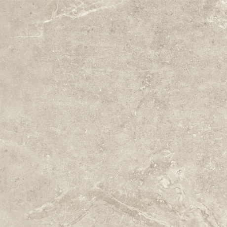 Tíleanna urláir 60x120 i liath éadrom le scáth beige te agus bailchríoch shnáitheach, neamhlonrach, A4H140 Ermetica Bianco #6