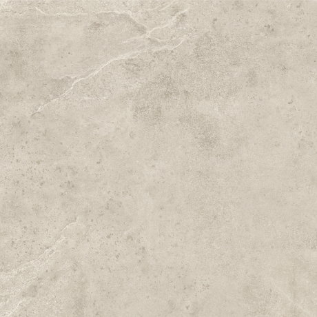 Tíleanna urláir 60x120 i liath éadrom le scáth beige te agus bailchríoch shnáitheach, neamhlonrach, A4H140 Ermetica Bianco #7