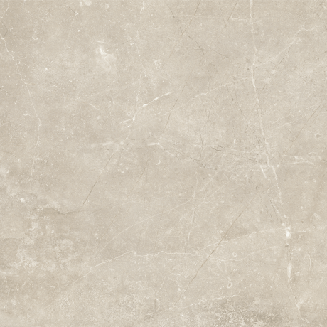 Tíleanna urláir 60x120 i liath éadrom le scáth beige te agus bailchríoch shnáitheach, neamhlonrach, A4H140 Ermetica Bianco #12