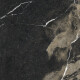 Tíle clochpháirce poircealláin mhórfhoirméideach 120x280 cm, dubh snasta le féitheanna óir, ceartaithe, A4H195 Pierre Black #10