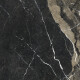 Tíle clochpháirce poircealláin dubh neamhlonrach mórfhoirméide 120x270 cm le féitheanna óir, ceartaithe, A4H196 Pierre Black #6