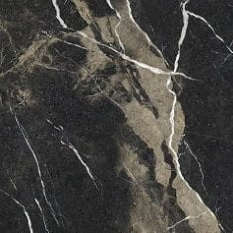 Tíleanna urláir chloiche-phórsailín ghloinithe Pierre Black, 120x120 cm, dubh snasta le féitheanna óir, ceartaithe, A4H197 #20