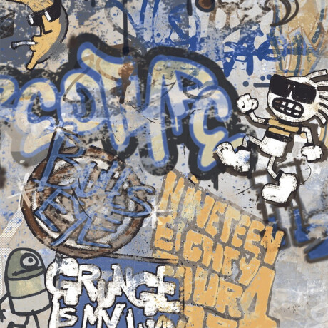 Tíleanna urláir poircealláin glónraithe, 120x280 cm, liath neamhlonrach, ceartaithe, A4H248 City Graffiti Grey #1