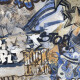 Tíleanna urláir poircealláin glónraithe, 120x280 cm, liath neamhlonrach, ceartaithe, A4H248 City Graffiti Grey #6