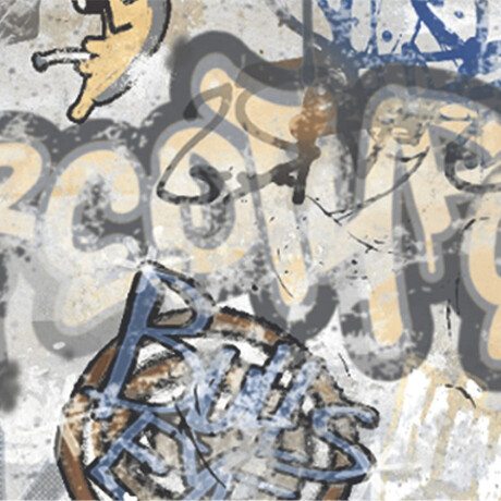 Tíleanna urláir poircealláin glónraithe, 120x280 cm, liath neamhlonrach, ceartaithe, A4H248 City Graffiti Grey #7