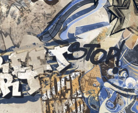 Tíleanna urláir phorceláin ghloinithe mhórfhoirm, 120x280 cm, béis mhat, ceartaithe, A4H255 City Graffiti Beige