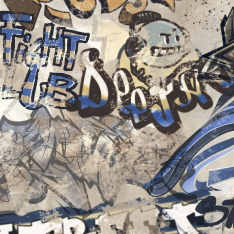 Tíleanna urláir phorceláin ghloinithe mhórfhoirm, 120x280 cm, béis mhat, ceartaithe, A4H255 City Graffiti Beige #3