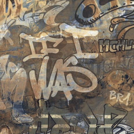 Tíleanna urláir phorceláin ghloinithe mhórfhoirm, 120x280 cm, neamhlonrach, ceartaithe, A4H262 City Graffiti Il-dath #2