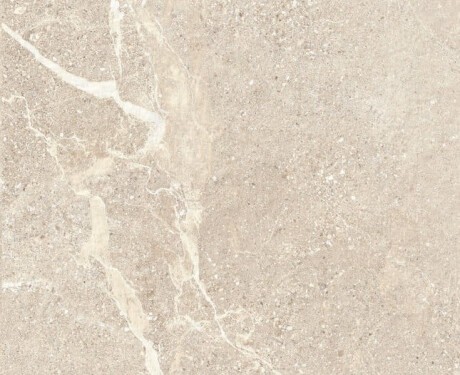 Tíleanna urláir le héifeacht cloiche agus féithí, 100x100, neamhlonrach, liath-bheige taidhp, A4H508 Volterra Bone