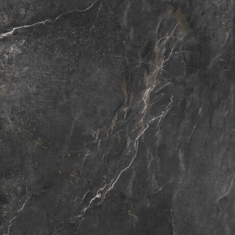 Tíleanna urláir chloiche poircealláin ghloinithe, 60x120cm, dubh neamhlonrach, ceartaithe, A4H85 Iroc Black #9