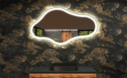 Irregular Mirror LED Lighted decorative design C222
