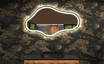 Irregular Mirror LED Lighted decorative design C223