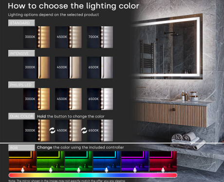 Irregular Mirror LED Lighted decorative design EG222 #5