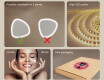 Irregular‑shaped mirror with lighting, dual color, touch switch, heating mat #6