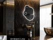 Irregular Mirror LED Lighted decorative design EM222 #3