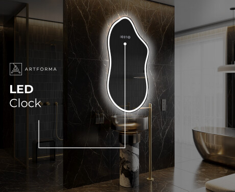 Irregular Mirror LED Lighted decorative design F222 #7