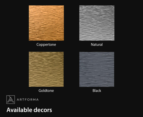 Custom-sized mirror in a stylish metal frame L291 #2