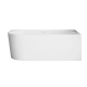 Astri freestanding wall-mounted bathtub, 150 cm, right-sided, complete with a trap, drain plug, and an elegant overflow #4