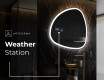 Irregular Mirror LED Lighted decorative design J222 #6