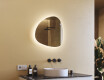 Irregular Mirror LED Lighted decorative design 54x54cm with cool LED color 7000K, warm color 3000K, or neutral color 4500K