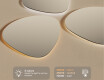 Irregular Mirror LED Lighted decorative design 54x54cm with cool LED color 7000K, warm color 3000K, or neutral color 4500K #3