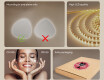 Irregular Mirror LED Lighted decorative design 54x54cm with cool LED color 7000K, warm color 3000K, or neutral color 4500K #5