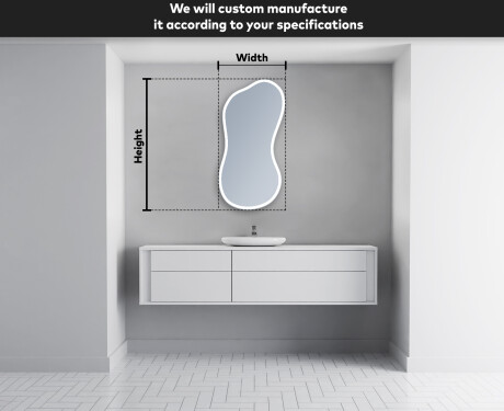 Irregular Mirror LED Lighted decorative design K222 #5