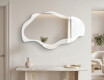 Irregular LED bathroom mirror - Veloura - fluid shape #2