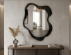 Organic irregular LED bathroom mirror - Alméa - harmonious form