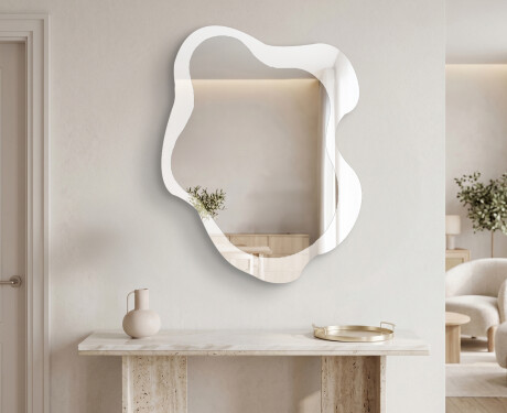 Organic irregular LED bathroom mirror - Alméa - harmonious form #2