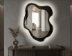 Organic irregular LED bathroom mirror - Alméa - harmonious form #4