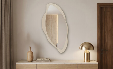 Organic LED bathroom mirror - Flévia - dynamic shape