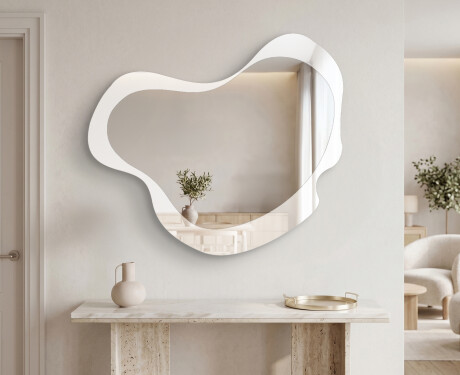 Organic irregular LED bathroom mirror - Nuvelle - modern design #2
