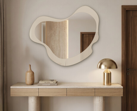 Organic irregular LED bathroom mirror - Nuvelle - modern design #3