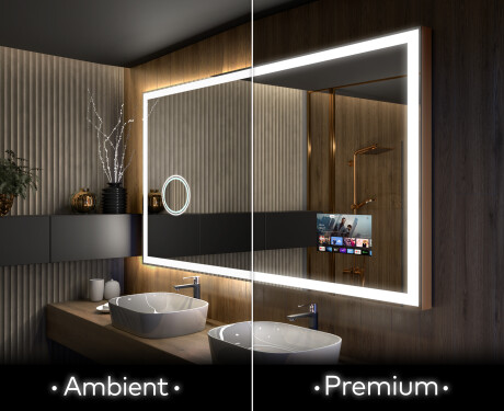 Designer Backlit LED Bathroom Mirror L01 #1