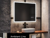 Designer Backlit LED Bathroom Mirror L01 #4